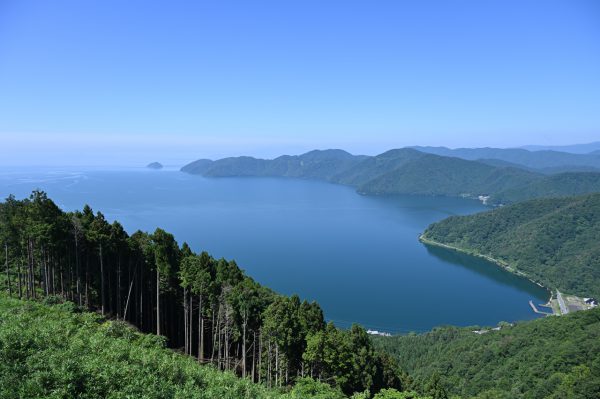 奥琵琶湖竹生島が見える