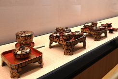 桐桔梗折墨紋散蒔絵丁度 岐阜県指定文化財 江戸時代 法華寺蔵