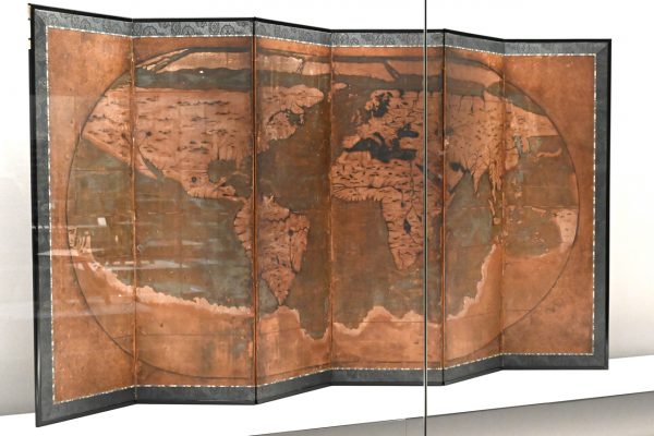 世界地図屏風　桃山時代 16世紀