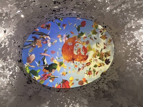 「木漏れ日の園」葉っぱ切り絵アーティスト、リトさんとのコラボレーションのエリア
