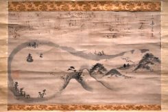 琵琶湖近江八景図　池大雅筆　江戸時代　個人蔵
