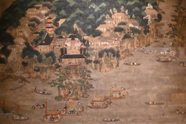 竹生島祭礼図（部分）室町時代　東京国立博物館（10月19日迄）