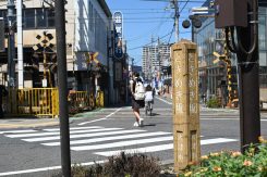 膳所駅前から西武百貨店跡地まで約500メートルが「ときめき坂」