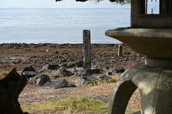 秀吉在城時に使われたと伝わる井戸の跡