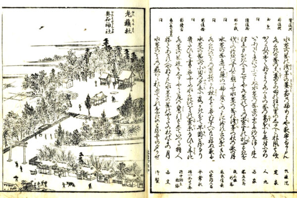 マジャラコが描かれた近江名所図会 滋賀県立図書館所蔵