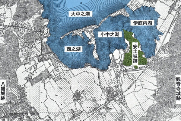 安土城跡周辺地形図1895（明治28）年 大日本帝国陸地測量部作成